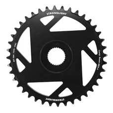 CHAINRING FOR EBIKE- DIRECT MOUNT 40 Teeth. Single- BLACK AMUMINIUM 7075 STRONGLIGHT (for BOSCH 4th GENERATION)  NARROW WIDE TECH