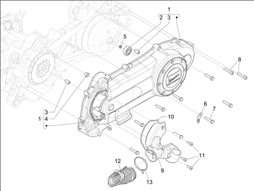 Couvercle carter - Refoidissement carter