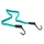 SANDOW / TENDEUR VELO PLAT DOUBLE FIL AVEC CROCHETS 0.80m VERT - RESISTE 40Kgs (VENDU A L UNITE)