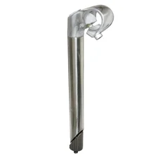 QUILL STEM FOR ROAD BIKE/MTB- QUILL STEM- Ø25,4 SILVER L40mm FOR BAR Ø25,4mm (stem tube L  230mm)
