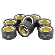 GALET/ROULEAU MAXISCOOTER MAGNETI MARELLI 25x15  20,0g  (x8)  POUR YAMAHA 500, 530, 560 TMAX, 400 MAJESTY/KYMCO 550 AK/PEUGEOT 400 METROPOLIS