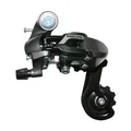 DERAILLEUR-REAR-FOR MTB- P2R - 6/7 SPEED. BLACK SEVEN -SHORT CAGE - TO SCREW