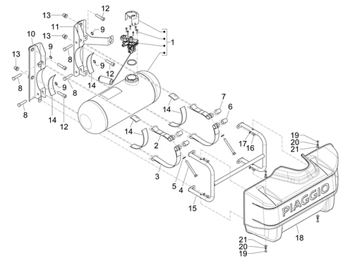 Réservoir de carburant GPL (Short Range)
