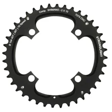 CHAINRING FOR MTB- Ø104 - 4arms-FOR DOUBLE- 40T.  Ø104 2X10 OUTER BLACK STRONGLIGHT . 10 Speed SHIMANO (EXCEPT XT/XTR) NON THREADED   -Thickness 5 mm