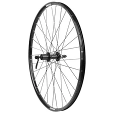 ROUE VTT DISQUE BLOCAGE 27.5" KARMA ARRIERE NOIR MOYEU SHIMANO MT200 CENTERLOCK CASSETTE TYPE SHIMANO 11/10/9V 32T. DOUBLE PAROI AVEC OEILLETS JANTE 21C -POIDS MAX 150 kg