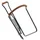 PORTE BIDON ZEFAL VINTAGE ACIER CHROME AVEC GAINAGE CUIR MARRON DIAM 4mm 80g