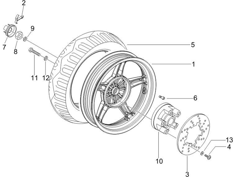 Roue arrière 
