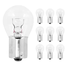 LIGHT BULB . 12V18W - FOOT BA15S STANDART- CLEAR (FOR FLASHERS) (10 in box)    FLOSSER