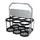PANIER ROTO POUR TRANSPORT DES BIDON PLIABLE NOIR/GRIS (POUR 6 BIDONS)