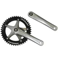 PEDALIER ROUTE PISTE STRONGLIGHT TRACK 2000 JIS 170mm PLATEAU 46D. 1''1/8 NOIR (AXE CARRE 107MM) PLATEAU DIAM 144