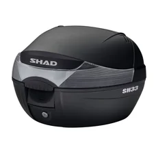 TOP CASE SHAD SH33 NOIR 33L AVEC PLATINE POUR SCOOTER/MAXISCOOTER (CONTENANCE 1 CASQUE INTEGRAL + ACCESSOIRES) (L43xH31xP42cm)  (D0B33200)