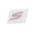 AUTOCOLLANT/STICKER/DECOR "S" DROIT SUR AILE ARRIERE ORIGINE PIAGGIO 50 ZIP 4T 2018> E4  -2H003412000A1-