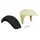 GARDE BOUE AV SCOOT ADAPTABLE GILERA 50-125 DNA 1997>2006 BLANC/NOIR  -P2R-