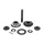 KIT ENGRENAGE TRANSMISSION ARRIERE ORIGINE PIAGGIO PORTER 1995>2020 -0441387Z01000-