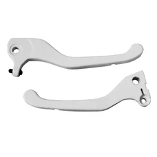 BRAKE LEVER (PAIR) FOR SCOOT REPLAY FOR MBK 50 BOOSTER ROCKET 1999>2003/YAMAHA 50 BWS SPY 1999>2003 -WHITE-