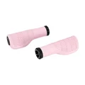POIGNEE CITY HERRMANS NUCORE TOWN ERGONOMIQUE AVEC LOCK-ON ROSE CLAIR L 130 mm DIAM 22 mm  (PAIRE SUR CARTE)