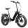 VELO ELECTRIQUE/VAE PLIANT FATBIKE 20 LEADER FOX CODY 2024 MIXTE NOIR 7V MOTEUR ROUE AR BAFANG 36V 80Nm BATTERIE 16Ah