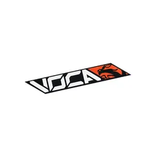 AUTOCOLLANT/STICKER VOCA RACING 110x40 mm ORANGE (VENDU A L'UNITE)