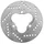 BRAKE DISC FOR DERBI 50 SENDA R RACER 2002>, SENDA SR 1999> Rear/ GILERA 50 SMT, RCR 2003> Rear  (EXT 180mm - INT 62mm - 3 Holes )  (DF4040A)  -NEWFREN-