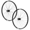 ROUES VTT DISQUE 29" FIR GALAXIUM E.BIKE DISQUE 6 TROUS NOIR CASSETTE SHIMANO MICROSPLINE 12V AXE TRAVERSANT 15/110 ET 12/148 HAUTEUR/PROFIL 21 mm (PAIRE) - TUBELESS READY VAE