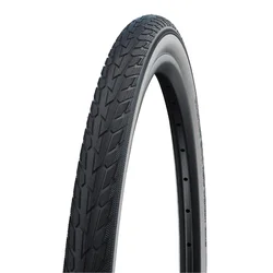PNEU VTT 26 X 1.75 HS484 SCHWALBE ROAD CRUISER NOIR FLANC BLANC TR (47-559) FLANC REFLEX