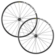 WHEELS SET FOR ROAD BIKE- 700 MAVIC AKSIUM DISC CENTERLOCK AXLE 12x142 + 12x100 BLACK - 11/10V Speed. SHIMANO - FRONT+REAR;