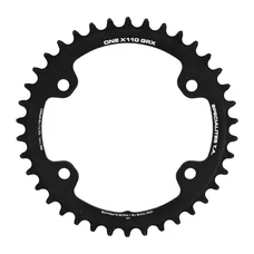 PLATEAU GRAVEL 4BRA D.110 POUR SHIMANO GRX MONO TA X110 ONE 38DTS COMPATIBLE RX600-RX810 NOIR  10/11V.