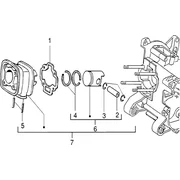 Ensemble cylindre-piston-axe de piston