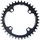 CHAINRING FOR E-BIKE - SINGLE 38teeth Ø104 BLACK TA E-ONE 4 ARMS ALU 7075 FOR BOSCH / BROSE / YAMAHA / GIANT / SHIMANO E-STEPS TA E-ONE