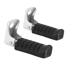 FOOTREST FOR MOPED (FOR PASSENGER) (ON REAR WHEEL AXLE)  PEUGEOT 103/MBK 51 NOIR (PAIR).  -SELECTION P2R-