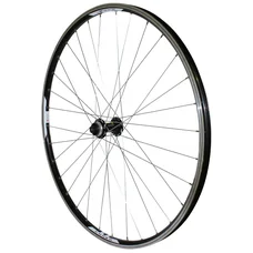 WHEEL FOR MTB - 29" COMBO FRONT BLACK REINFORCED - V-BRAKE - SHIMANO RM66 HUB(COMPATIBLE DISC CENTERLOCK) (DOUBLE WALLED RIM WITH EYELETS-STAINLESS SPOKES) QUICK RELEASE