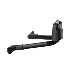 BEQUILLE VELO DOUBLE CENTRALE URSUS BIG FOOT 28"/700 PLIABLE ALU NOIR (300mm) - SUPPORTE POIDS 50KGS (LIVRE SUR CARTE)