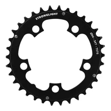CHAINRING FOR MTB-5 arms- FOR TRIPLE  34 Teeth Ø94 BLACK- Middle STRONGLIGHT ALU 7075 - 8/9 Speed.
