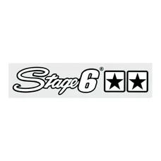AUTOCOLLANT/STICKER STAGE 6 BLANC (150 x 30 mm)