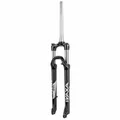 FOURCHE VTT 29 " ZOOM VAXA 28 NOIR REGLABLE/BLOCABLE AU GUIDON DEB. 100MM PIVOT LISSE 295mm CONIQUE 1"1/2 - 1''1/8-28,6 EXTERIEUR COMPATIBLE DISQUE