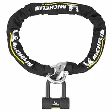 ANTITHEFT- CHAIN LOCK MICHELIN 1.20M LASSO (LINK Ø 13,5mm) + U LOCK SRA Approved (10 years warranty)