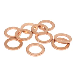 RONDELLE/JOINT DE VIDANGE CUIVRE PLAT DIAM 12 x 18 x 1,50 mm (SACHET DE 10 PIECES) -SELECTION P2R