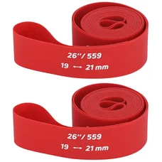 FOND DE JANTE ZEFAL VTT 26X19 ROUGE HAUTE PRESSION (VENDU A LA PAIRE)