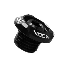 BOUCHON D'HUILE SCOOT VOCA RACING POUR MBK 50 BOOSTER, STUNT, NITRO, OVETTO/YAMAHA 50 BWS, SLIDER, AEROX, NEOS ALU CNC NOIR (M14x1,50)