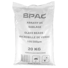 ABRASIF MICROBILLE DE VERRE 100-300 MICRONS POUR CABINE DE SABLAGE (SAC 20 Kg) (SABLEUSE)