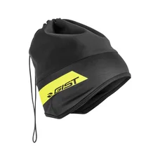 TOUR DE COU / BONNET GIST INSIDE HIVER NOIR DECO JAUNE FLUO   5490