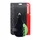 SADDLE- NEWTON FOR CHILDREN RAV BLACK / GREEN PATTERN 210x130mm -STEEL RAIL - BLACK-WITH ERGO HOLE