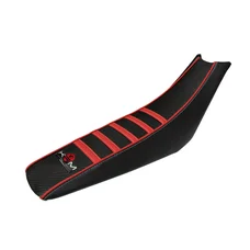 HOUSSE DE SELLE 50 A BOITE KRM PRO RIDE POUR BETA 50 RR 2005>2010 NOIR/ROUGE