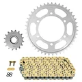 KIT CHAINE ADAPTABLE YAMAHA 1000 MT-10 2016, MT-10 SP 2017>2020, MT-10 TOURER EDITION 2018>2020  525  16x43  (DIAM COURONNE 110/130/10.5)  (DEMULTIPLICATION ORIGINE)  -AFAM-