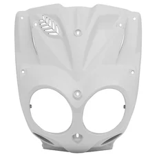 FRONT FAIRING FOR SCOOT MBK 50 STUNT/YAMAHA 50 SLIDER GLOSS WHITE  (FOR HEADLIGHT)- SELECTION P2R