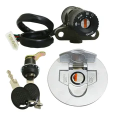 CONTACTEUR A CLE 50 A BOITE ADAPTABLE RIEJU 50 RS2 MATRIX 2006>/PEUGEOT XR6 (AVEC SERRURE DE SELLE + BOUCHON ESSENCE)  -P2R-