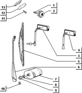 Essuie-glace plafonnier