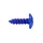 SELF-TAPPING SCREW 4,0 x 12 mm ALUMINIUM BLUE (10 in a bag).  -SELECTION P2R-