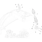 Suspension arrière - Amortisseur/s