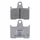 PLAQUETTE DE FREIN NISSIN POUR SUZUKI 1000 GSX-R 2004>2006 AR / KAWASAKI ZX-7RR NINJA 1996>2002 AR / HONDA 750 VT C SHADOW 2010>2014 AR (2P-264NS) (SEMI METAL)
